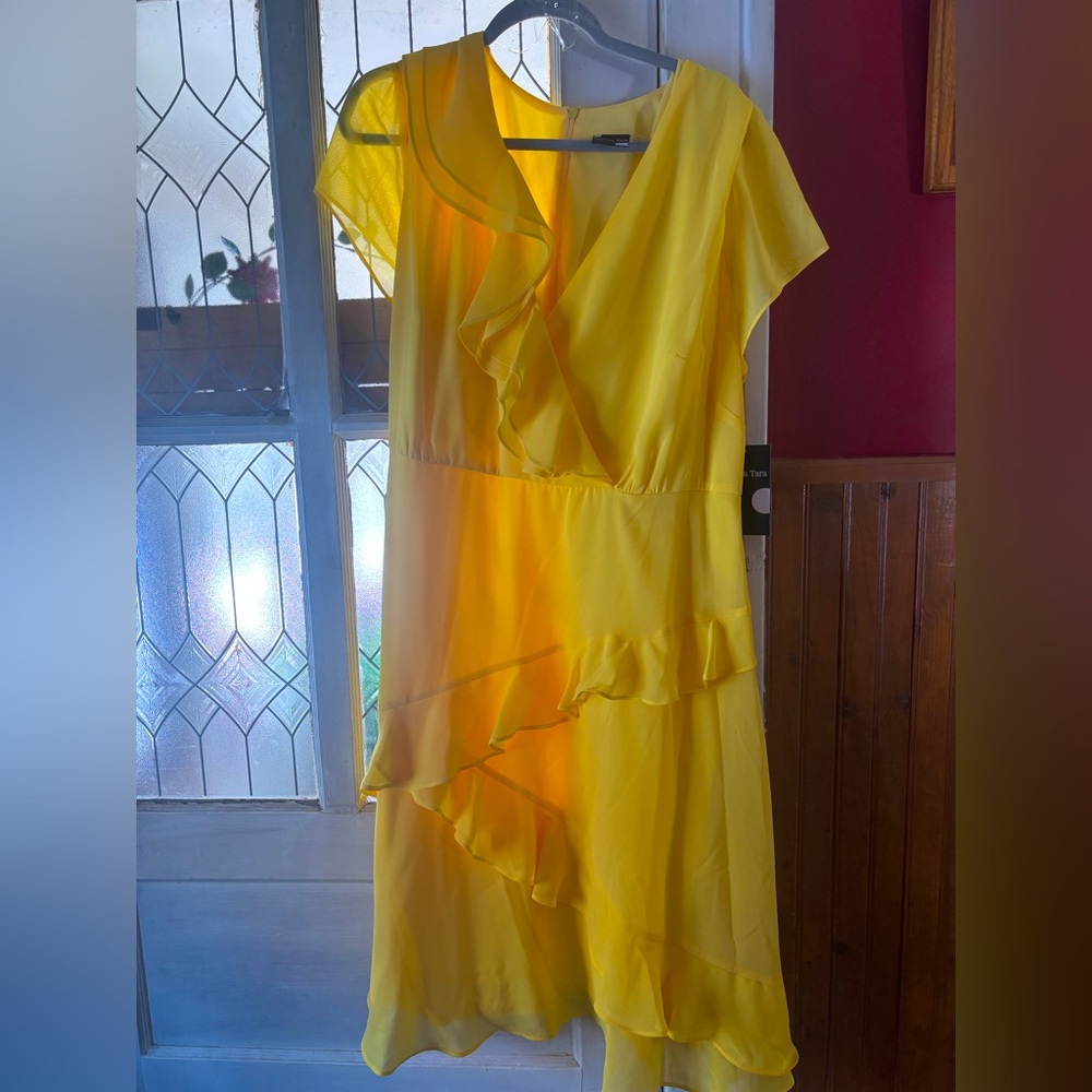 Midi Length Ruffled Hem Dress NWT